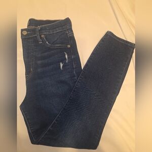 Gap High Rise True Skinny Distress Jeans